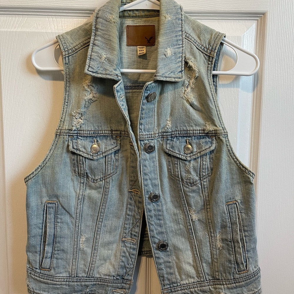 American Eagle Denim Vest